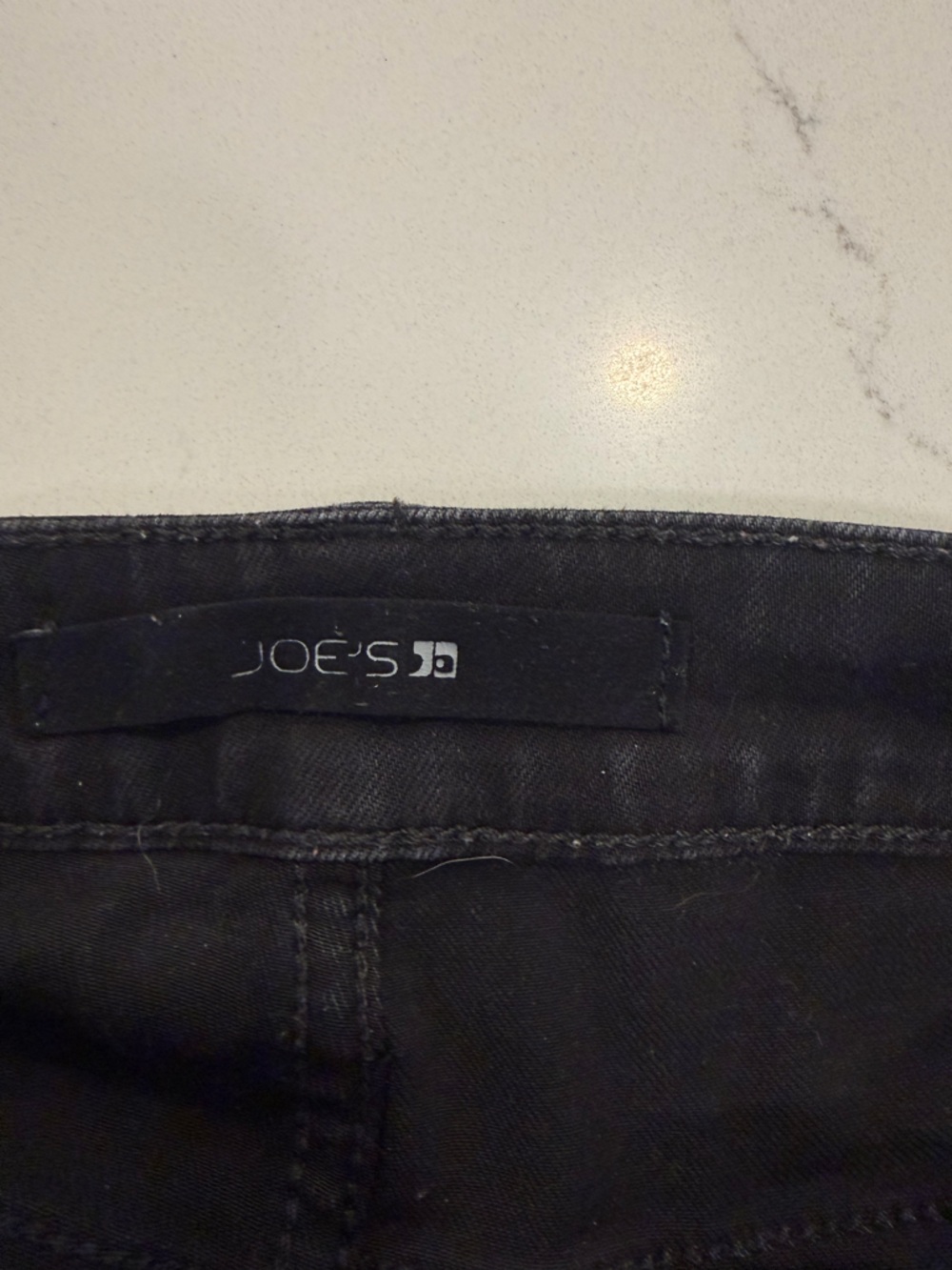 Joe's Jeans Black Distressed Straight Leg Jeans - Picture 3 of 3